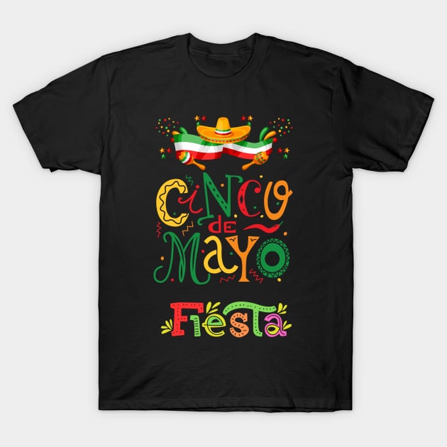 Cinco De Mayo Fiesta Squad 2023 T-Shirt by TibA